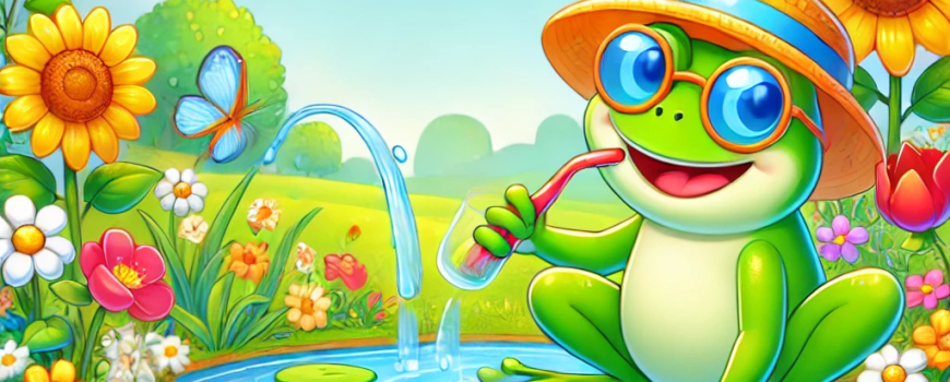 frog_summer So stellt sich die KI einen Sommer-Frosch vor.