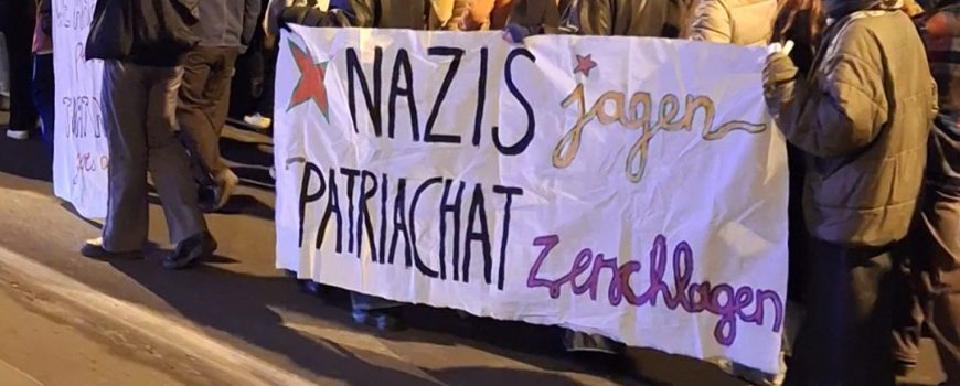 Nazis jagen, Patriachat zerschlagen. Demobild